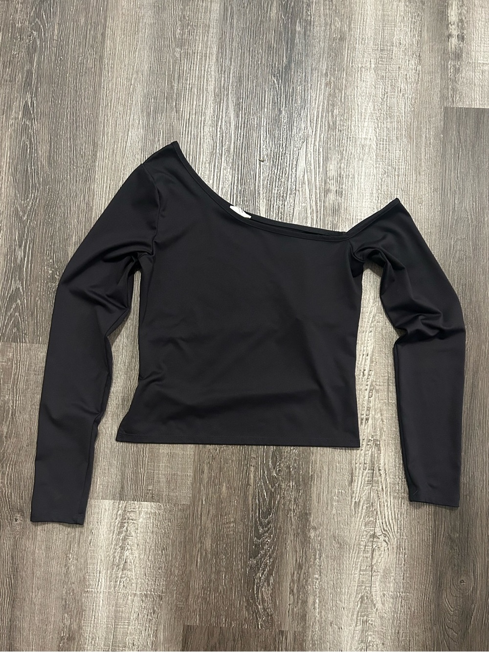 3/$10 Cotton On Black Asymmetric Off-Shoulder Long Sleeve Top